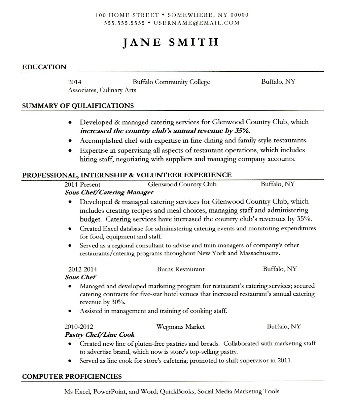 Sports massage resume